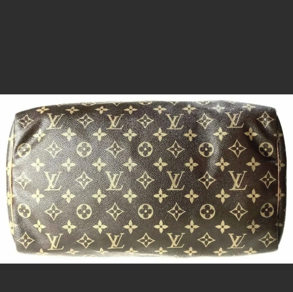 🥳HP🥳 Louis Vuitton Men's Women's Speedy 35 Bag Brown Gold - Picture 9 of 11